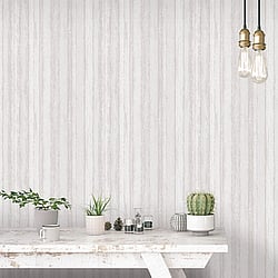 Galerie Wallcoverings Product Code G67798 - Utopia Wallpaper Collection - White Neutral Colours - Nomed Stripe Design