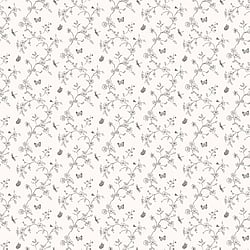 Galerie Wallcoverings Product Code G67850 - Miniatures 2 Wallpaper Collection - White Black Grey Colours - Small Floral Butterfly Dragonfly Design