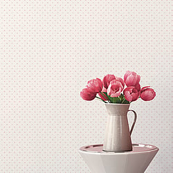 Galerie Wallcoverings Product Code G67900 - Miniatures 2 Wallpaper Collection - Pink Cream White Colours - Mini Fan Motif Design