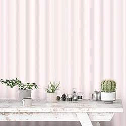 Galerie Wallcoverings Product Code G67912 - Smart Stripes 3 Wallpaper Collection - Pink White Colours - Narrow Stripe Design