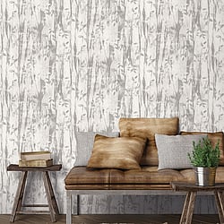 Galerie Wallcoverings Product Code G78233 - Atmosphere Wallpaper Collection - Grey Colours - Batik Leaves Design