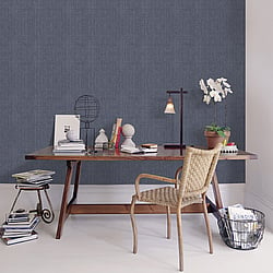 Galerie Wallcoverings Product Code G78326 - Bazaar Wallpaper Collection - Navy Colours - Moss Stripe Design