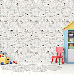 Galerie Wallcoverings Product Code G78375 - Tiny Tots 2 Wallpaper Collection - Greige Colours - Farmland Design