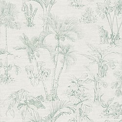 Galerie Wallcoverings Product Code HV41020 - Havana Wallpaper Collection - Grey Green Colours - Havana Jungle Palms Design