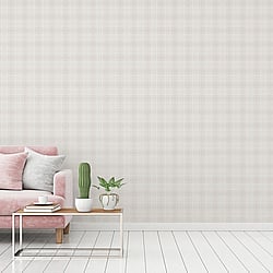 Galerie Wallcoverings Product Code MC61007 - Maison Charme Wallpaper Collection - Green, Pink, White Colours - This delightful wallpaper has been specially designed to add a soft touch to your walls and is sure to make a welcome addition to any room. Featuring a timeless check design, this wallpaper is brought to life in a soft minty green, soft pink and cream colour scheme for an easy living finish. Design