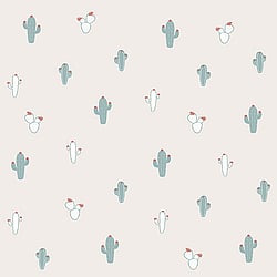 Galerie Wallcoverings Product Code ND21111 - Little Explorers Wallpaper Collection - Grey Blue Colours - Grey Cactus Design