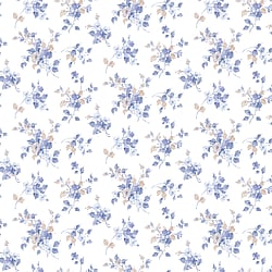 Galerie Wallcoverings Product Code PF38103 - Pretty Prints Wallpaper Collection - Blue, Cream Colours - Blossom Mini Design