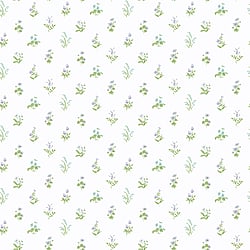 Galerie Wallcoverings Product Code PF38169 - Pretty Prints Wallpaper Collection - Purple, Turquoise, Green Colours - Mini Garden Spot Design