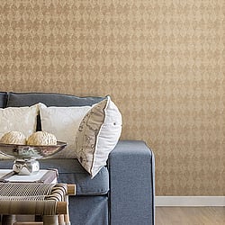 Galerie Wallcoverings Product Code SB37921 - Simply Silks 4 Wallpaper Collection - Warm Metallic Gold Colours - Harlequin Design