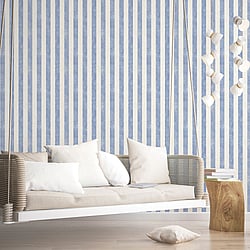 Galerie Wallcoverings Product Code SD36158 - Simply Stripes 3 Wallpaper Collection - Beige Blue Colours - Textured Stripe Design