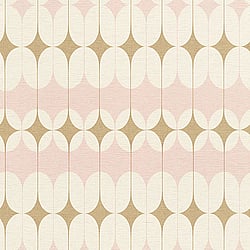 Galerie Wallcoverings Product Code SK21114 - Skandinavia 2 Wallpaper Collection - Pink Gold White Colours - Pink Gold Deco Design