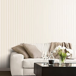 Galerie Wallcoverings Product Code SL27510 - Simply Silks 4 Wallpaper Collection - Ivory Colours - Matte Shiny Stripe Design