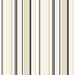 Galerie Wallcoverings Product Code ST36910 - Simply Stripes 3 Wallpaper Collection - Black Tan Colours - Step Stripe Design