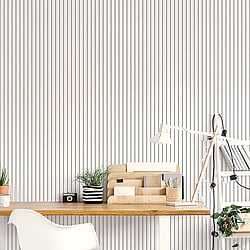 Galerie Wallcoverings Product Code SY33934 - Simply Stripes 3 Wallpaper Collection - Black Colours - Ticking Stripe Design
