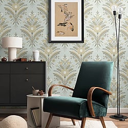 Galerie Wallcoverings Product Code TJ40608 - Mulberry Tree Wallpaper Collection - Blue Colours - Moorbank Design