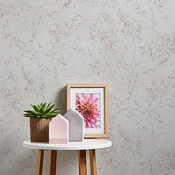 Galerie Wallcoverings Product Code WH30125 - Welcome Home Wallpaper Collection - White Colours - Rustic Blossom Design